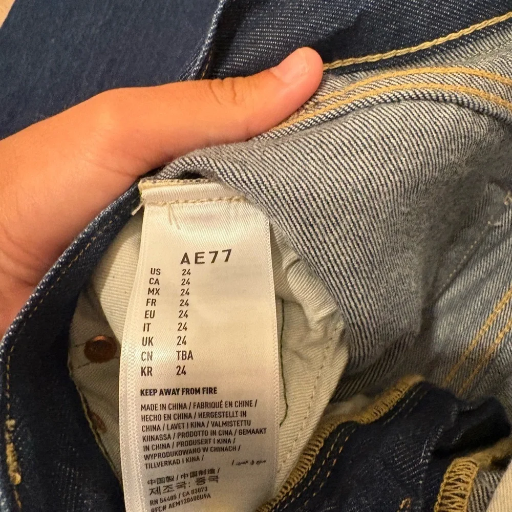 Stovepipe High Dark Blue Women's Jeans